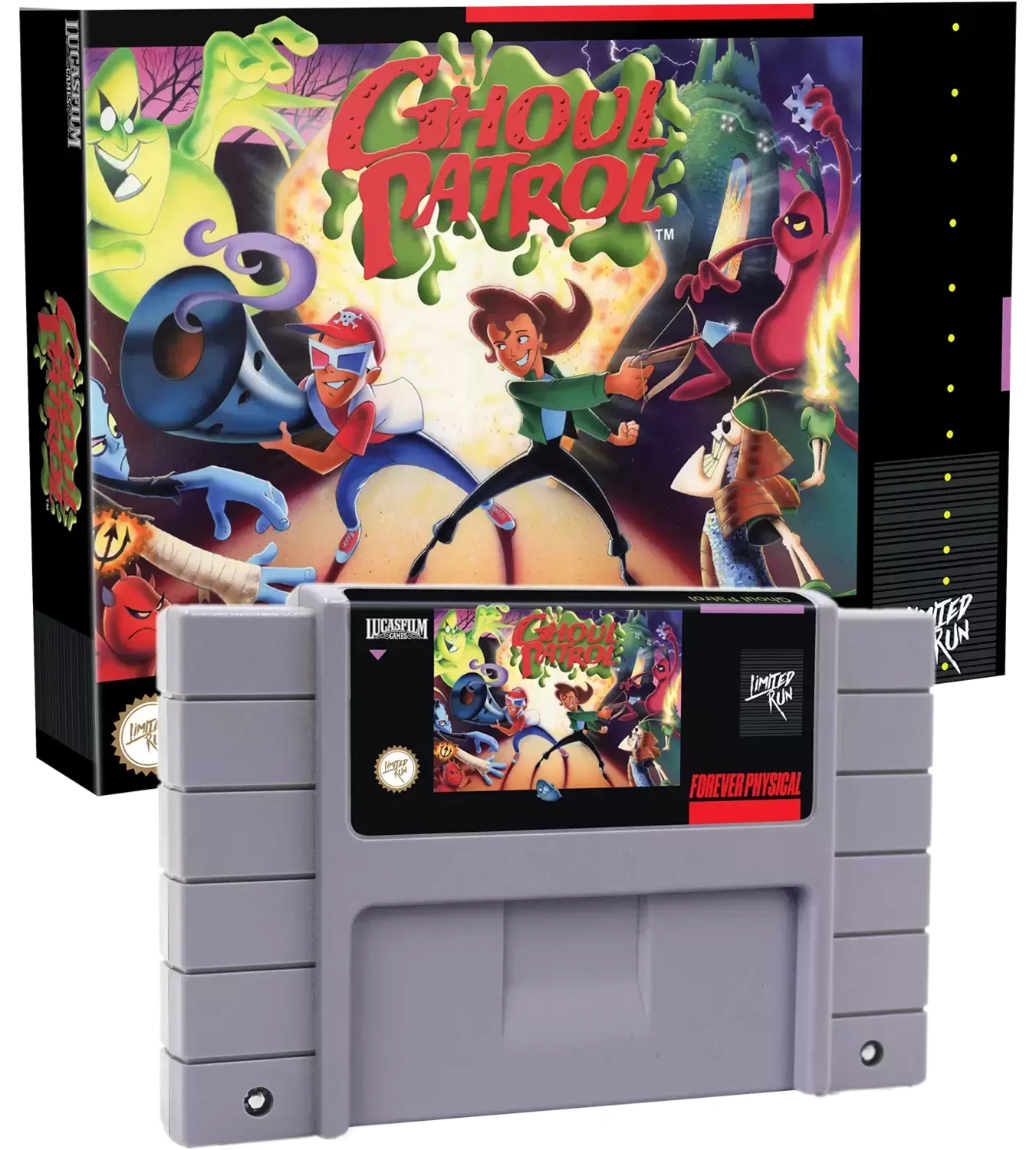 Jeux Super Nintendo - Ghoul Patrol - Standard Grey Edition