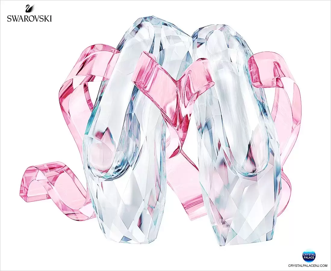 Swarovski Crystal Figures - Ballerina Slippers