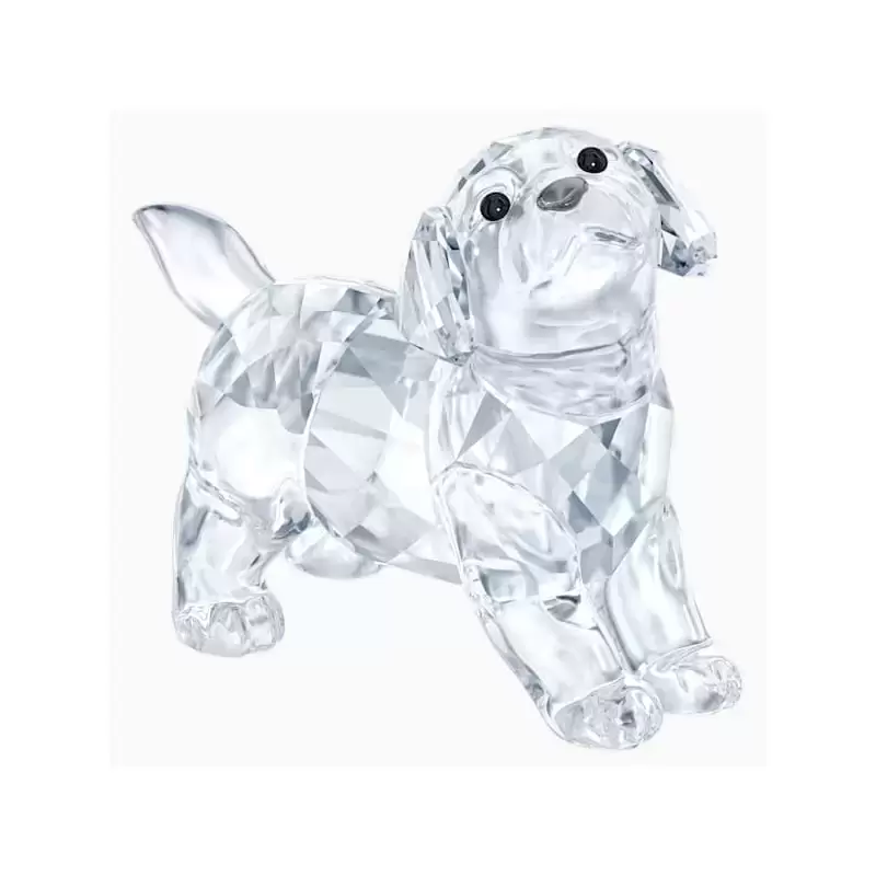Swarovski Crystal Figures - Labrador puppy standing