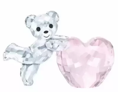 Swarovski Crystal Figures - Kris Bear with Heart