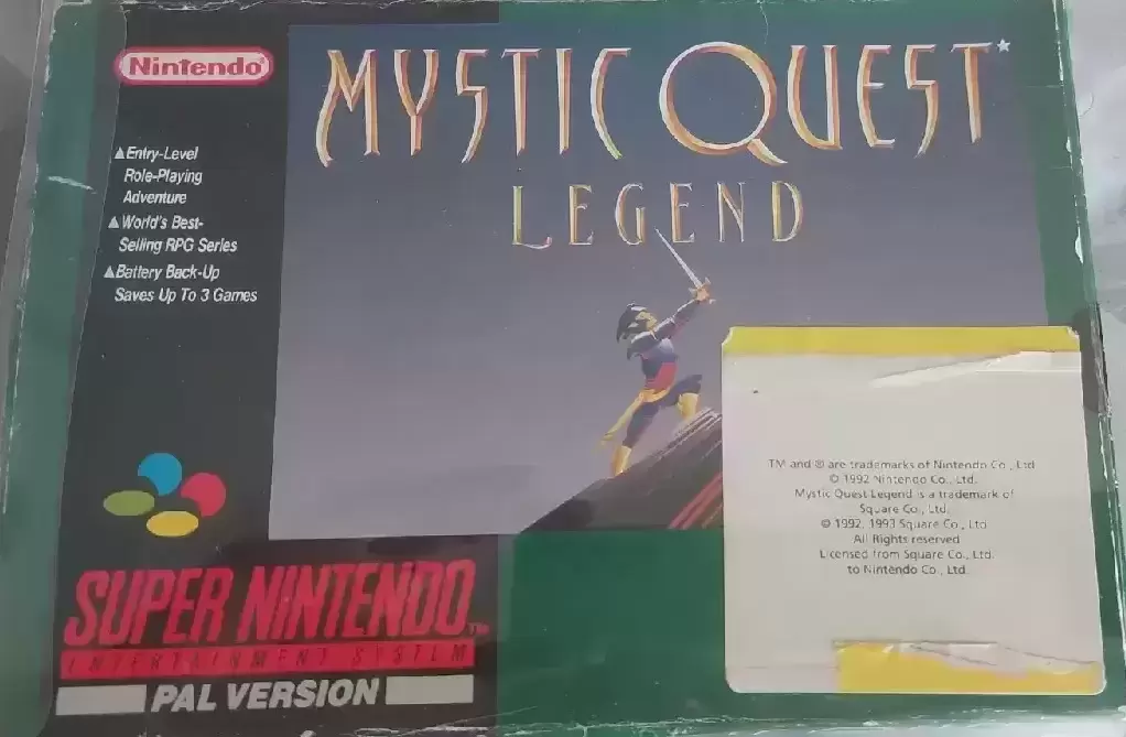 Super Famicom Games - Mysticisme Quest Legend