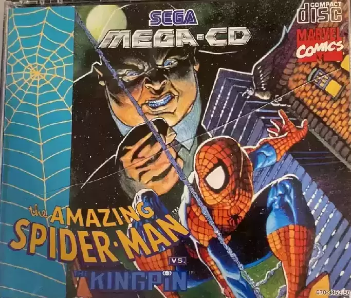 SEGA Mega CD Games - The Amazin Spider-Man vs The Kingpin
