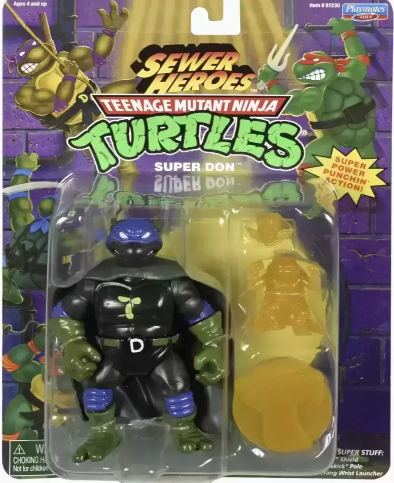 Vintage Teenage Mutant Ninja Turtles (TMNT) - Super Don