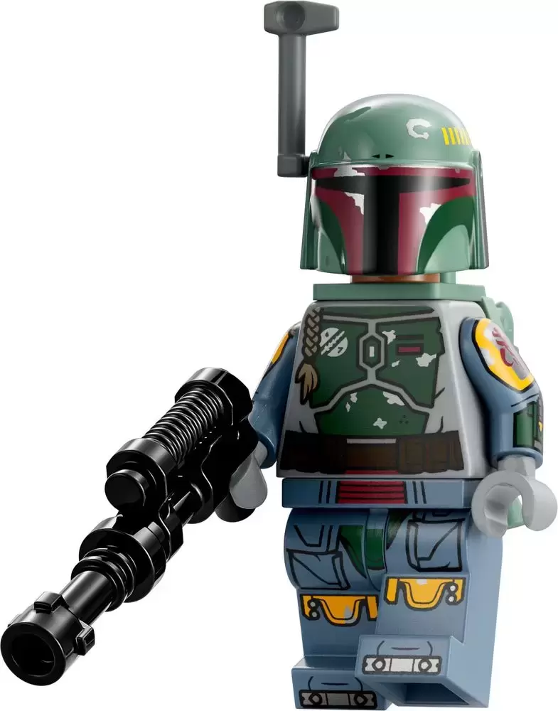 Minifigurines LEGO Star Wars - Boba Fett - Helmet, Jet Pack, Printed Arms and Legs, Rangefinder