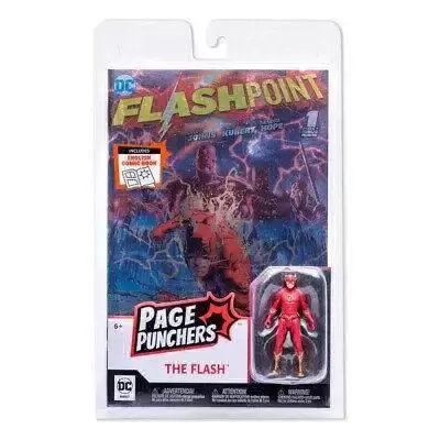 McFarlane - DC Page Punchers - The Flash with Flashpoint #1 Comic Book Metallic
