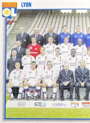 Foot 2004 - Equipe (puzzle 1) - L\'Olympique lyonnais (OL)