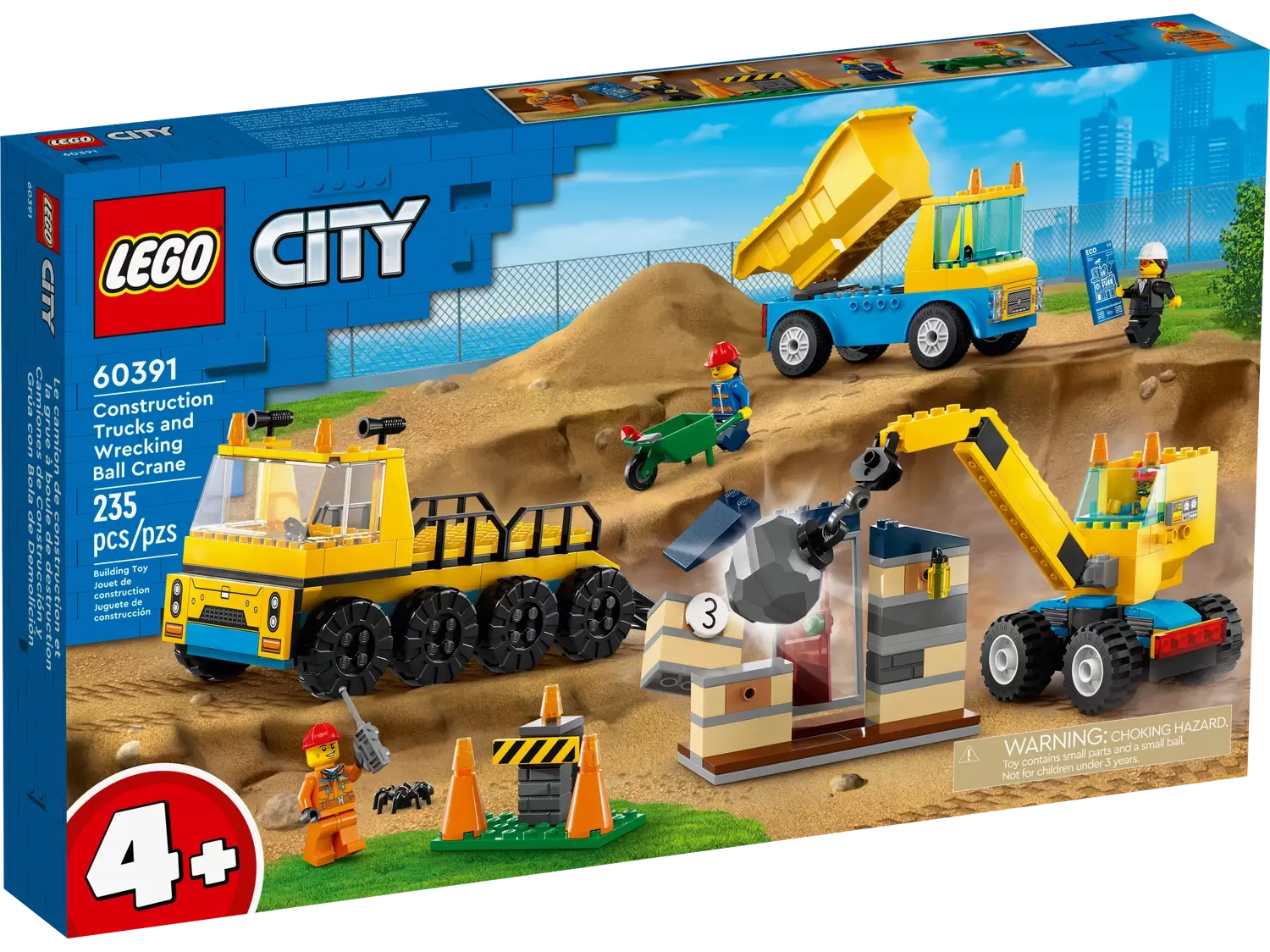 LEGO CITY - Construction Trucks and Wrecking Ball Crane