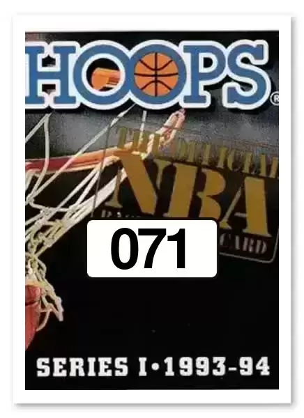 Hoops - 1993/1994 NBA - Byron Houston