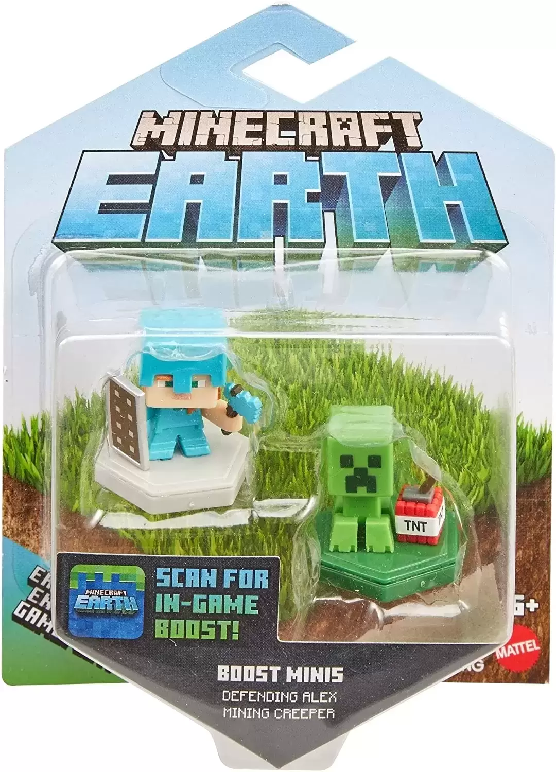 Minecraft - Mattel - Earth - Boost Minis  : Defending Alex / Mining Creeper