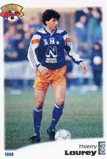 Panini U.N.F.P. Football Cards 1995-1996 - Thierry Laurey - Montpellier