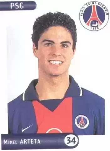 Foot 2001 - Mikel Arteta - Paris-Saint-Germain - Dans le set de transfert