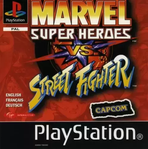 Playstation games - Marvel Super Heroes Vs. Street Fighter