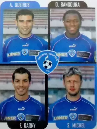 Foot 2002 - Alberto Queiros / Ousmane Bangoura / Frédéric Garny / Samuel Michel - Niort
