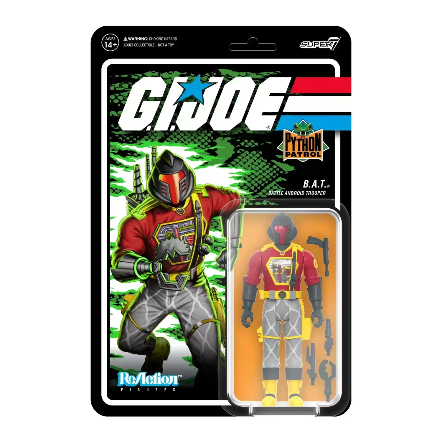 Super7 ReAction - G.I. Joe - Python Patrol Cobra B.A.T.