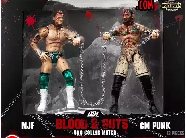 AEW - Unrivaled - Blood & Guts - Dog Collar Match : CM Punk Vs. MJF