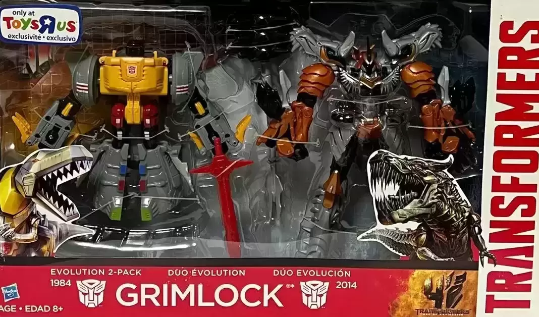 Transformers Age of Extinction - Grimlock 1984 Evolution 2 Pack