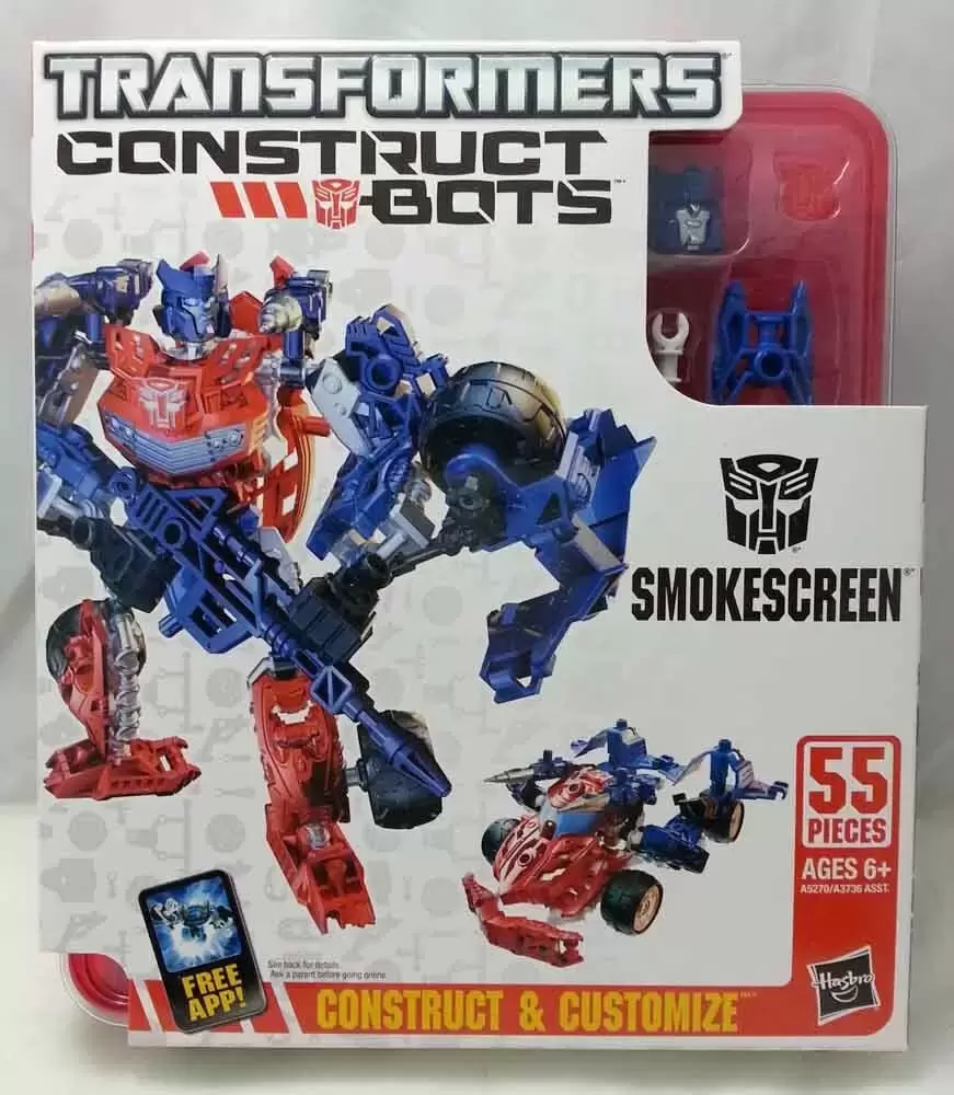Transformers Construct Bots - Smokescreen