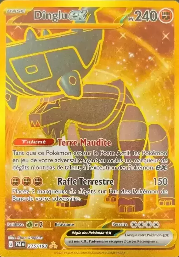 Carte Pokémon Gold Miascarade ex