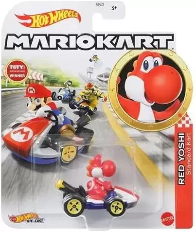 Hot Wheels Mario Kart - Red Yoshi - Standard Kart