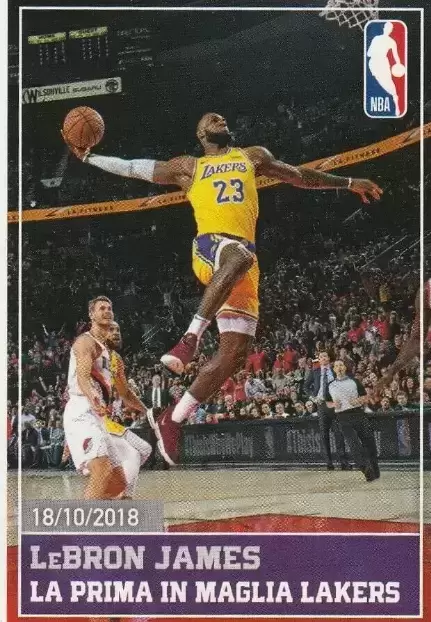 NBA 2018-2019 - LeBron James - La prima in Maglia Lakers