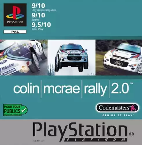 Jeux Playstation PS1 - Colin Mac Rae Rally 2.0 -  Platinium