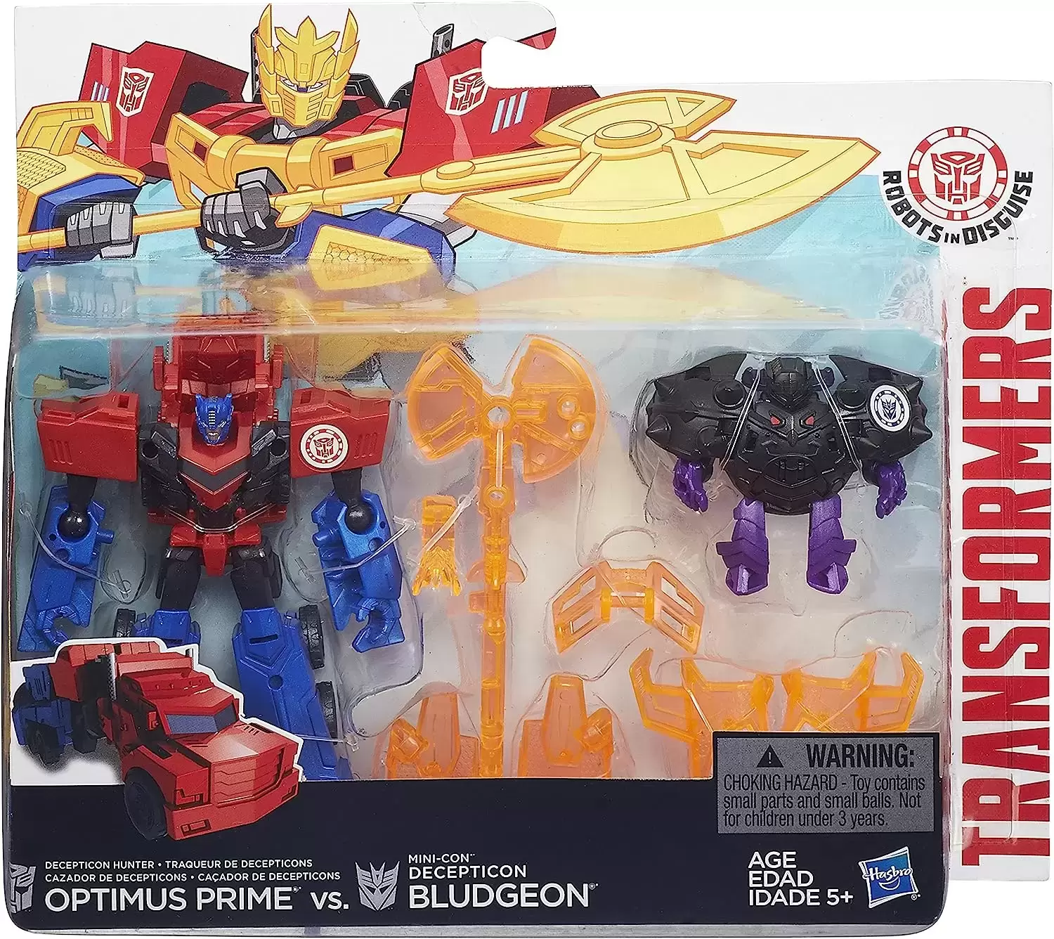 Transformers Robots in Disguise - Optimus Prime vs Bludgeon