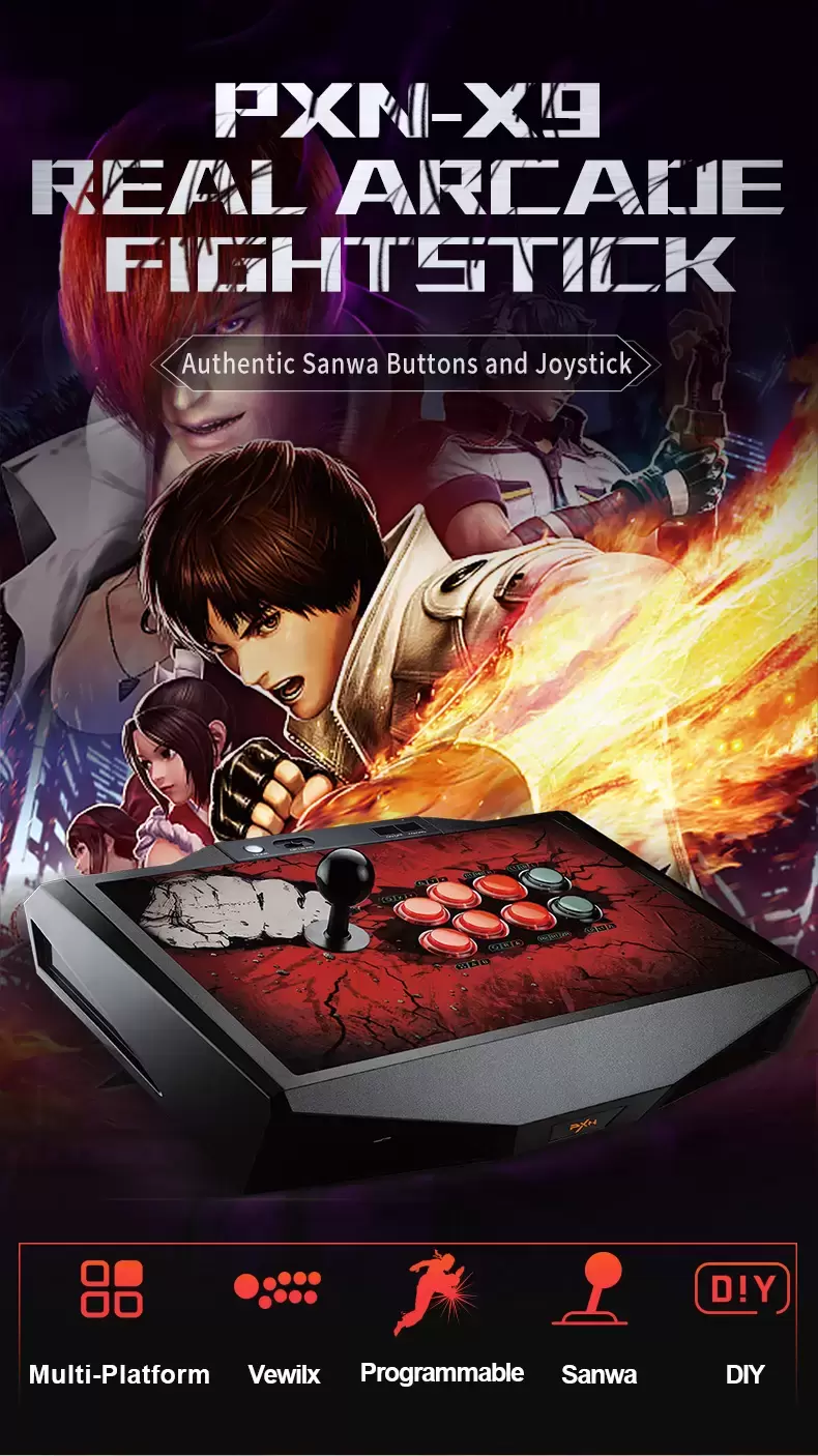Arcade Stick - PXN-X9 Arcade Flight Stick