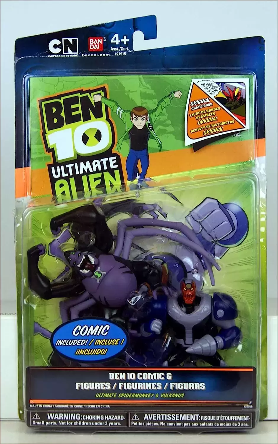Ben 10 Ultimate Alien - Ultimate Spidermonkey and Vulkanus Comic Pack