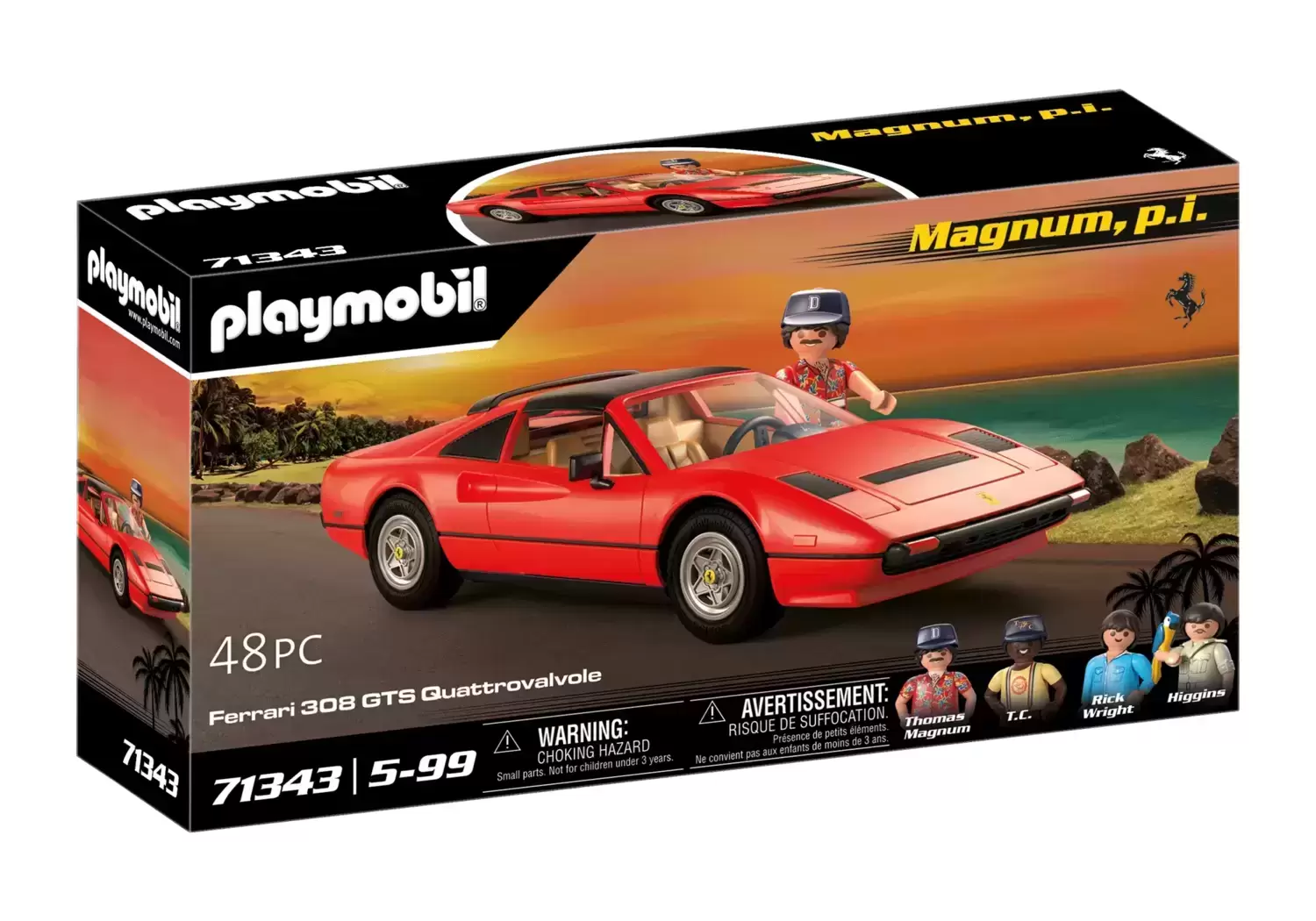 Playmobil Classic Cars - Magnum, P.I. - Ferrari 308 GTS Quattrovalvole
