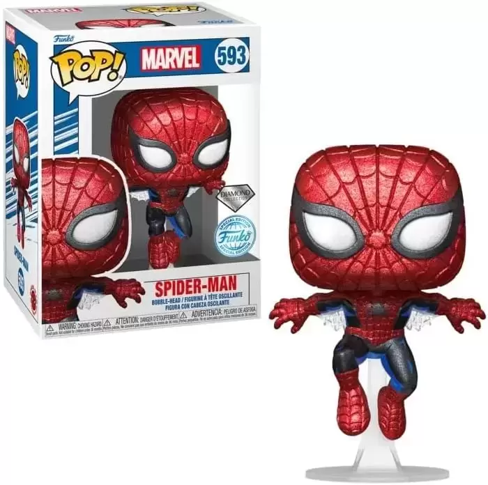 Marvel - Spider-Man First Appearance Diamond Collection - figurine POP 593  POP! MARVEL