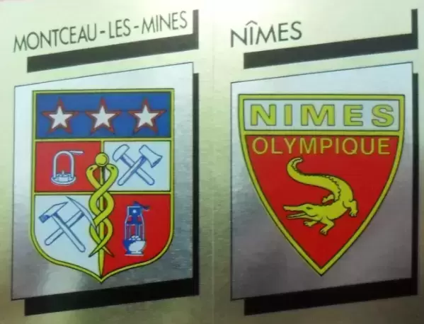 Foot 89 en Images - Ecusson Montceau-les-Mines / Nimes Olympique - Division 2 (Groupe B)