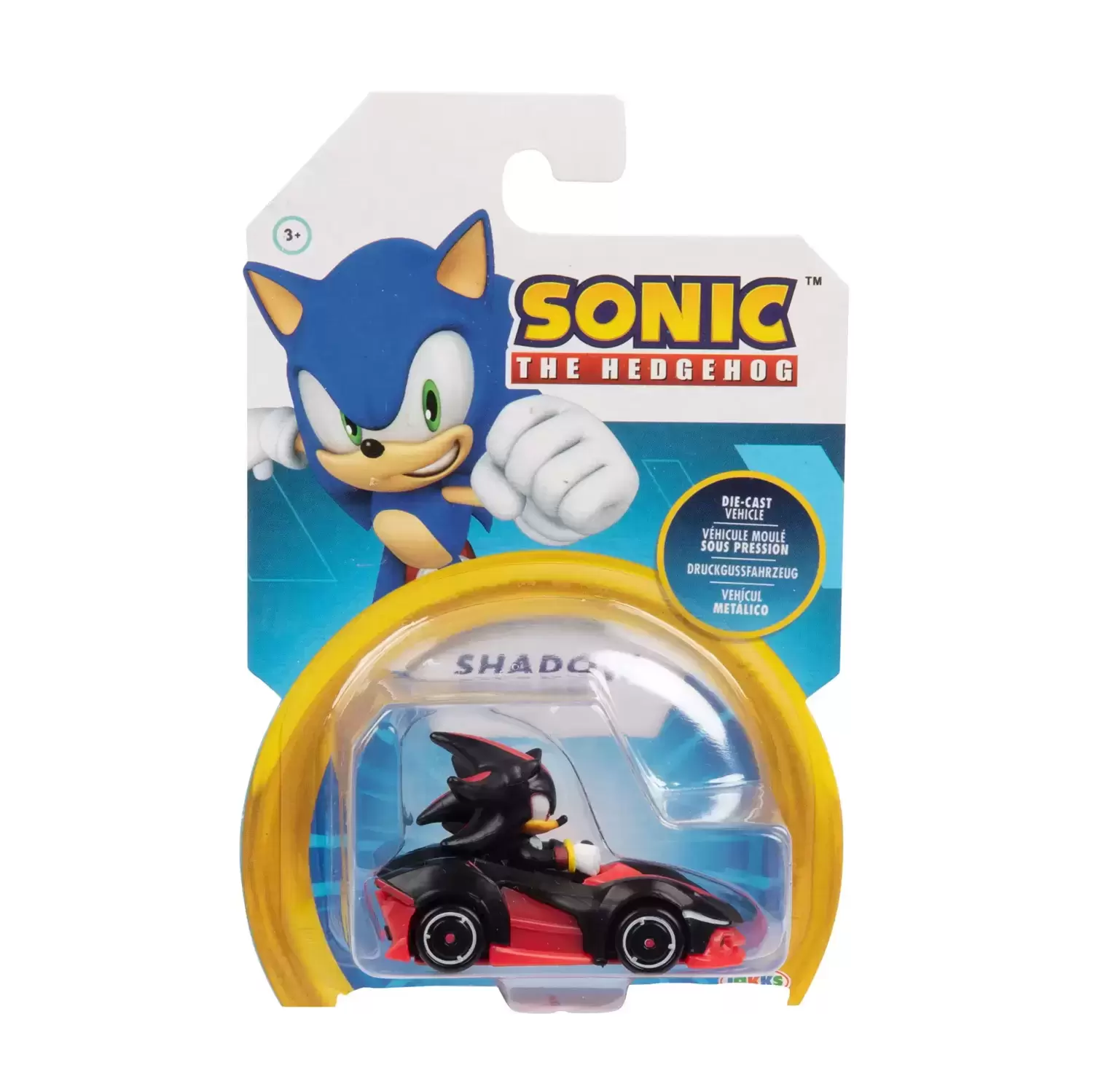 SONIC THE HEDGEHOG Shadow Silver Tails Vector Knuckles Die-Cast