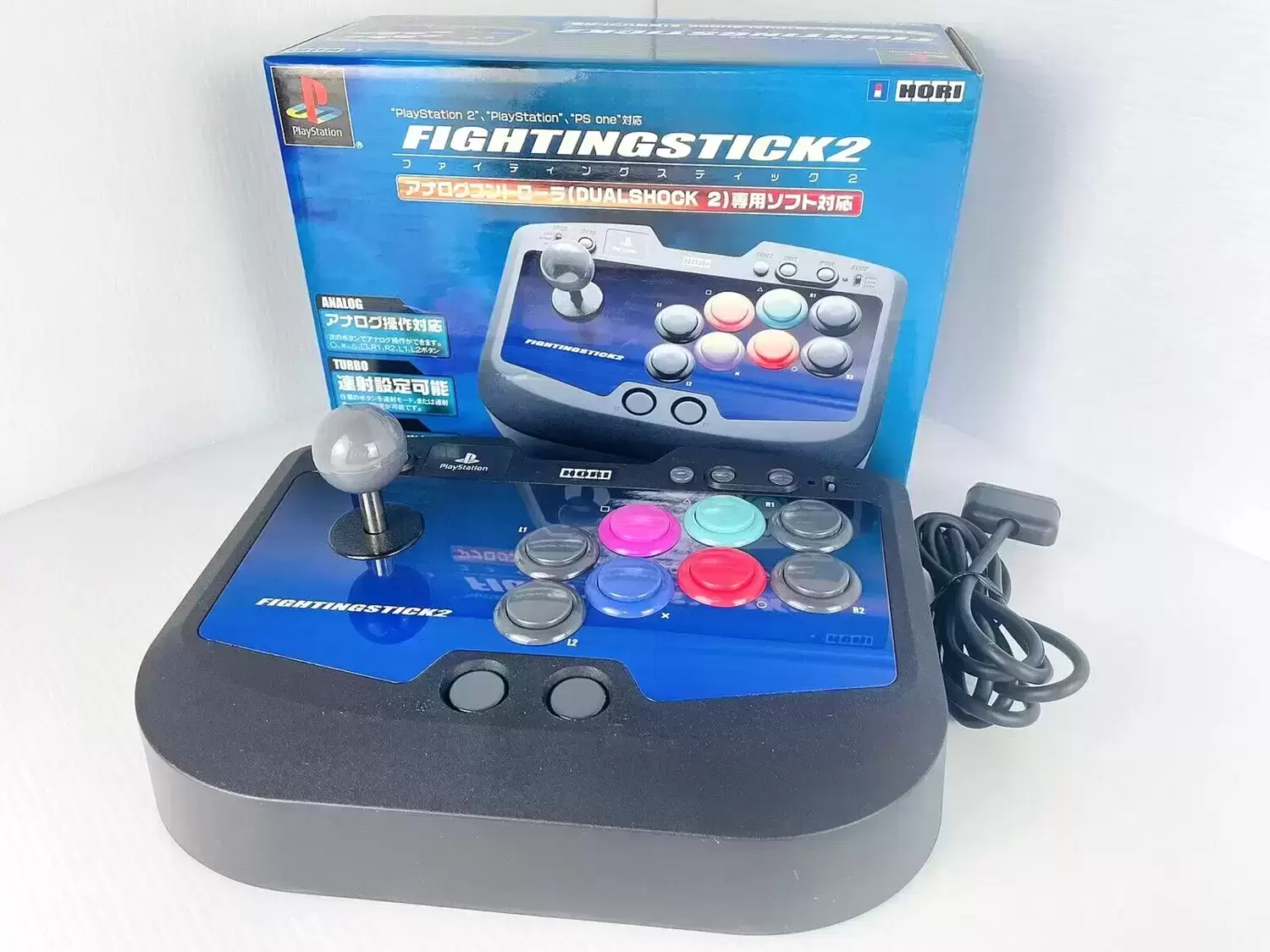 Arcade Stick - HORI FightingStick 2 Controller Turbo Analog