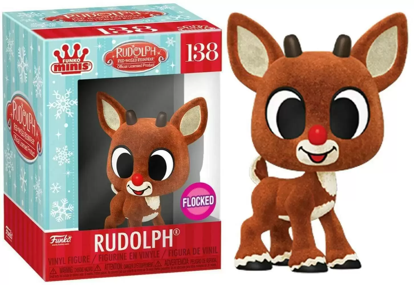 Funko Minis - Rudolph the Red-Nosed Reindeer - Rudolph Flocked