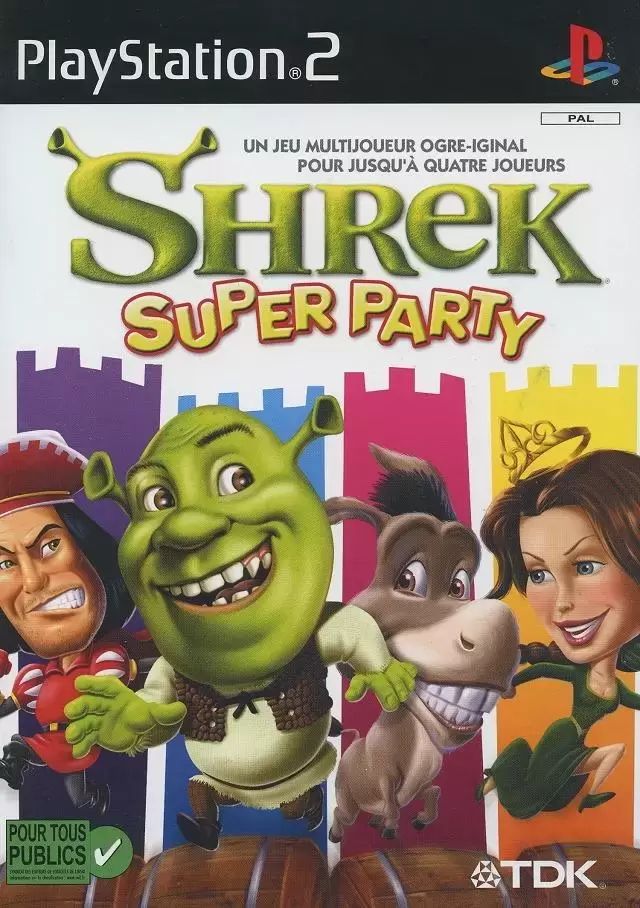 Jeux PS2 - Shrek Super Party