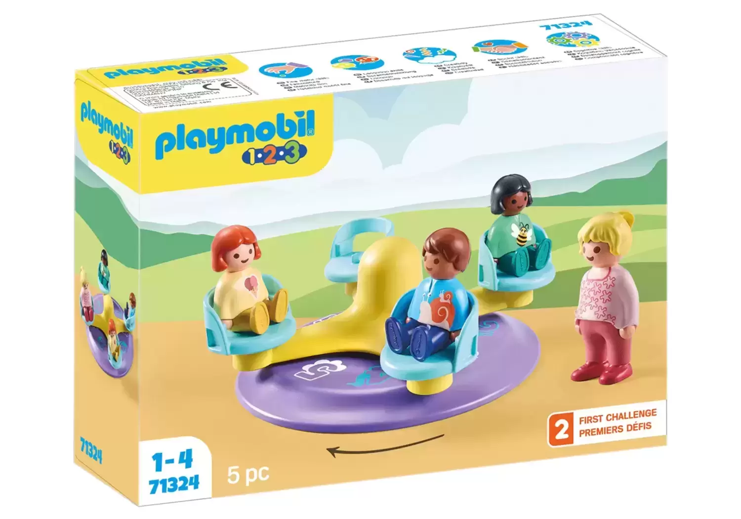 Playmobil 1.2.3 - Enfants et tourniquet 1.2.3