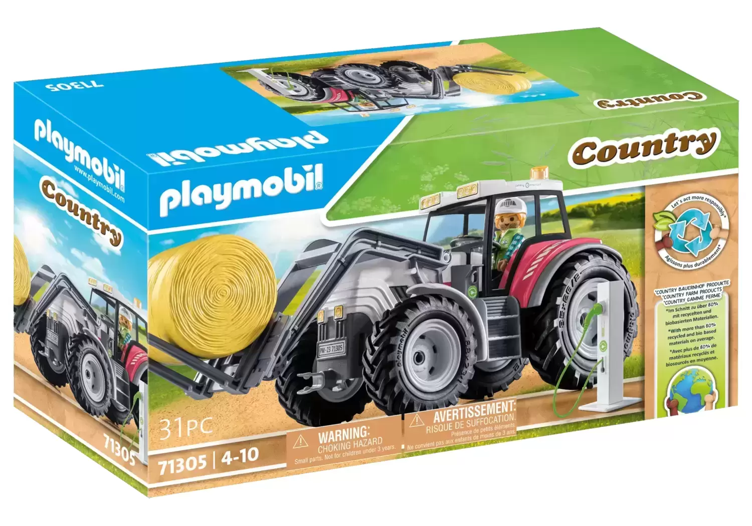 Playmobil Farmers - Large Tractor with Accessories