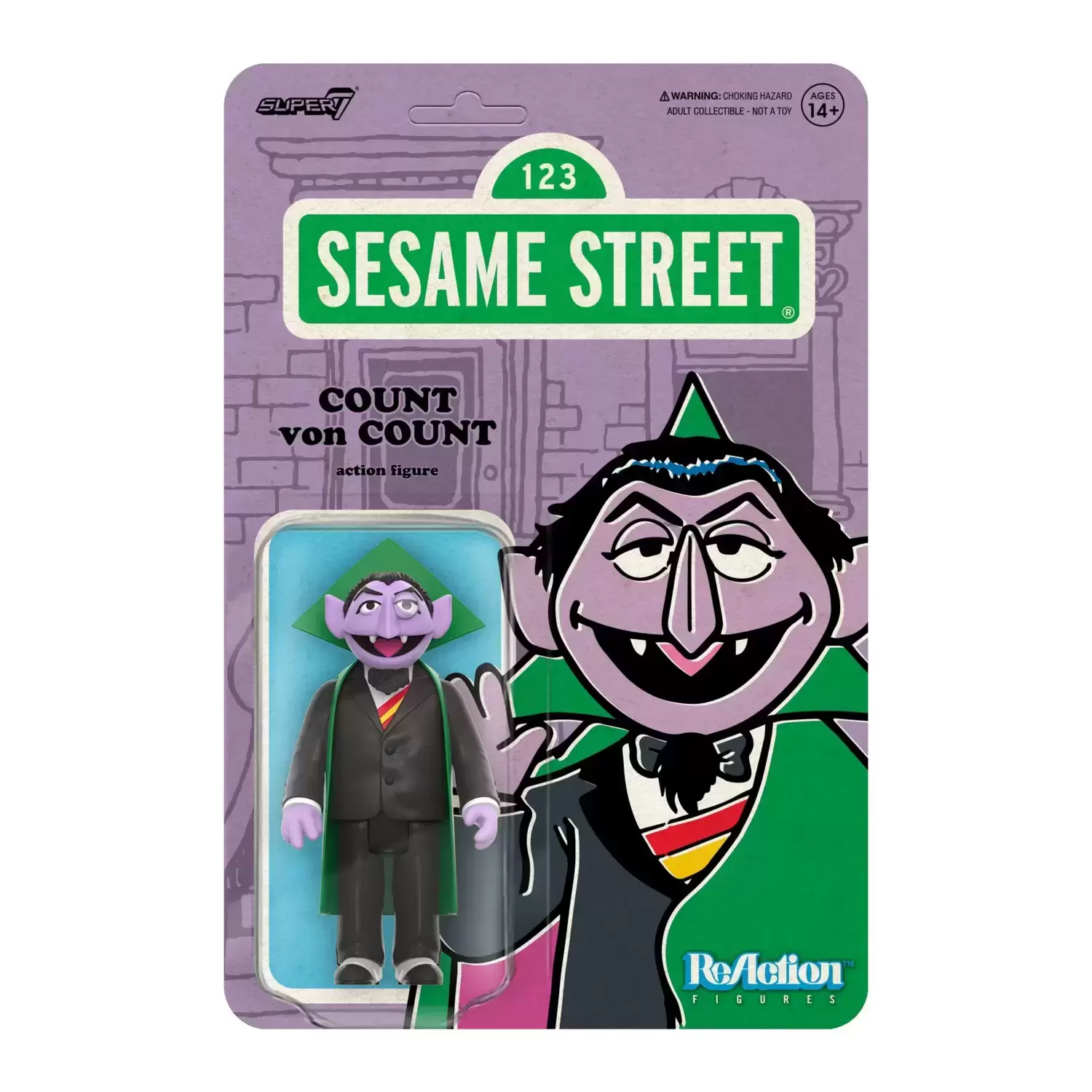 ReAction Figures - Sesame Street - Count von Count