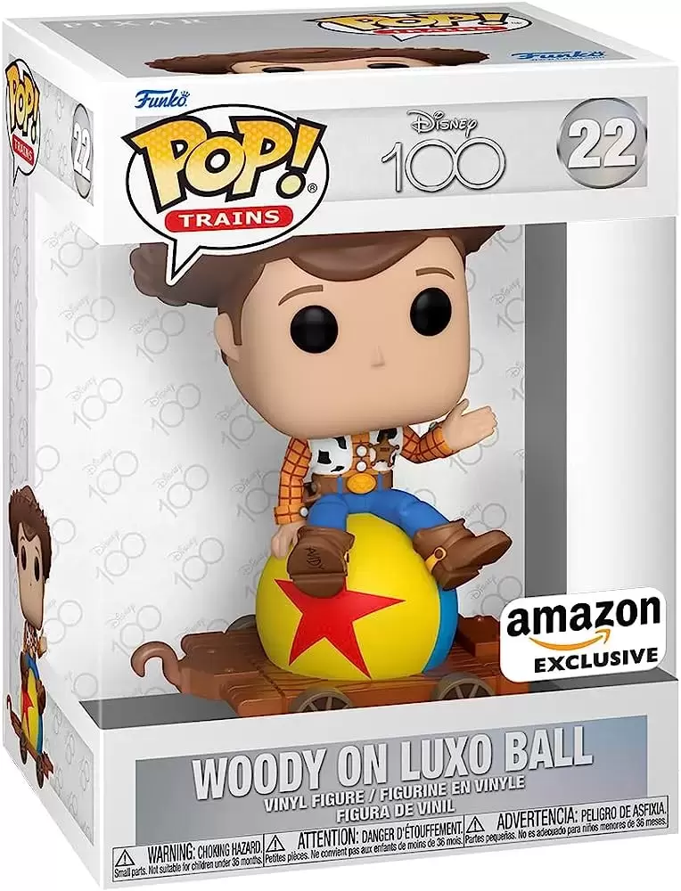 POP! Trains - Disney 100 - Woody on Luxo Ball