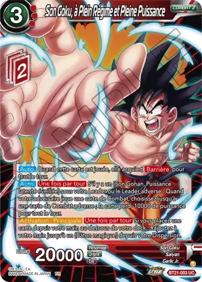 Wild Resurgence [BT21] - Son Goku, à Plein Régime et Pleine Puissance