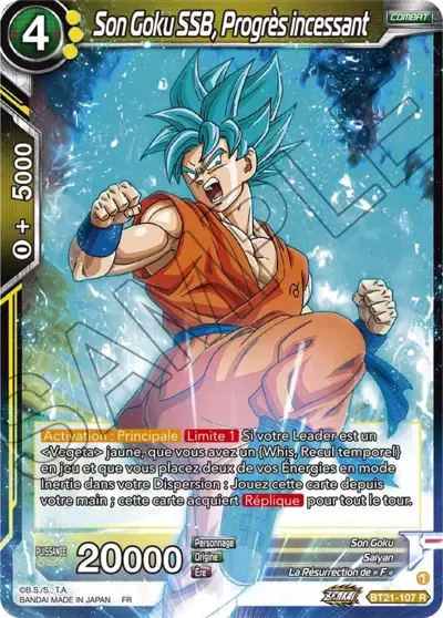 Wild Resurgence [BT21] -  Son Goku SSB, Progrès incessant