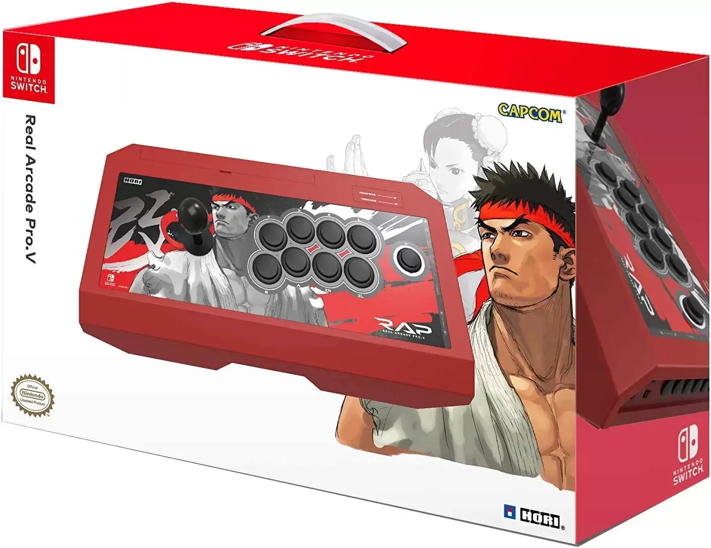 Arcade Stick - HORI Real Arcade Pro V - Street Fighter Ryu Edition - Nintendo Switch