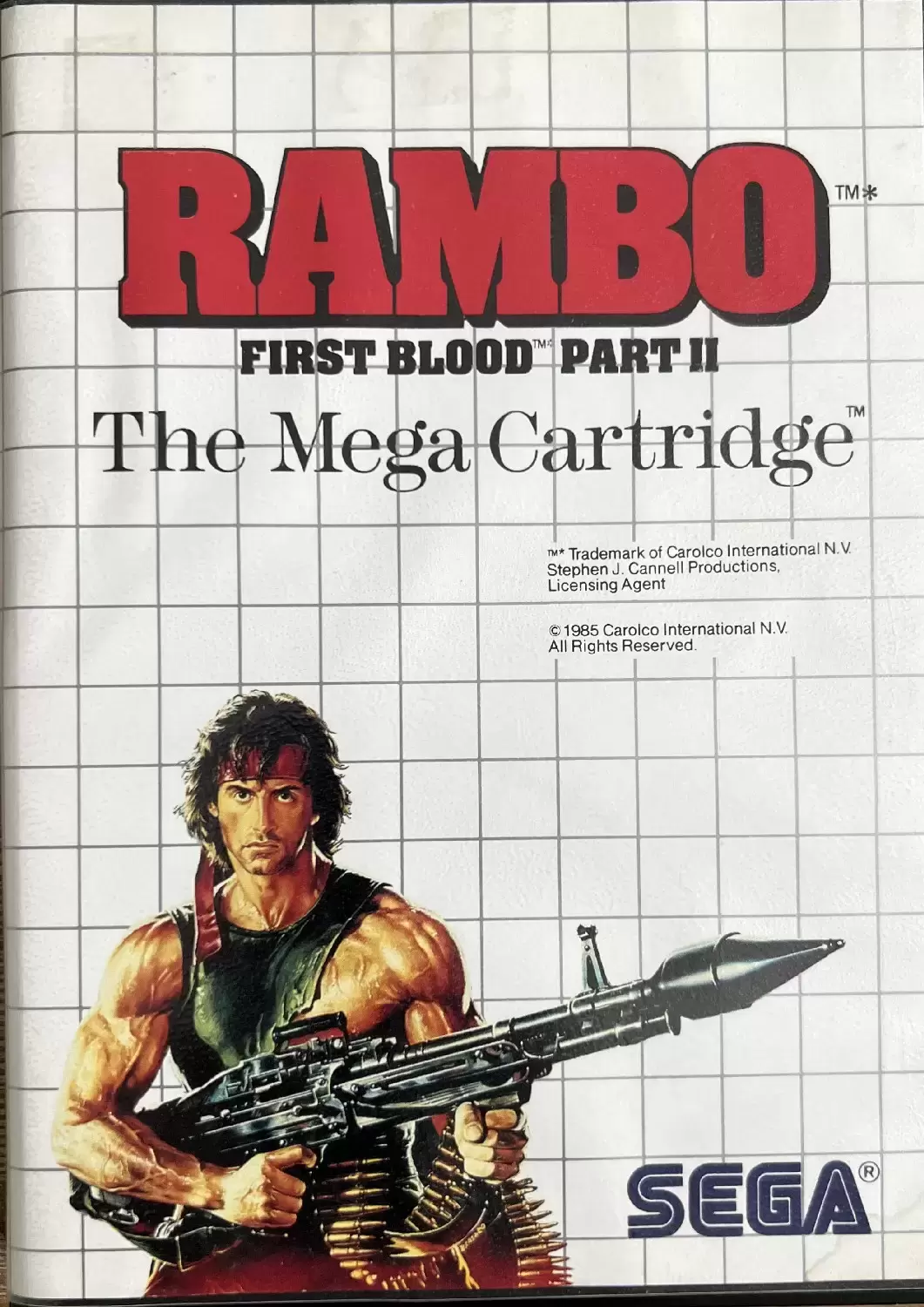 SEGA Master System Games - Rambo