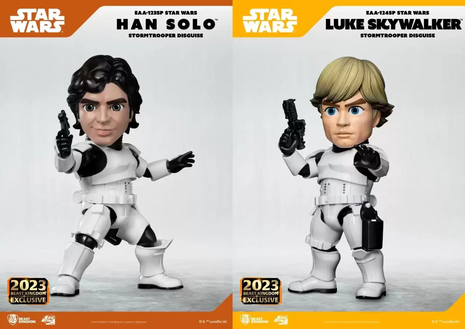 Egg Attack Action - STAR WARS - Han Solo & Luke Skywalker (Stormtrooper Disguise) Set + Limited Edition Gift