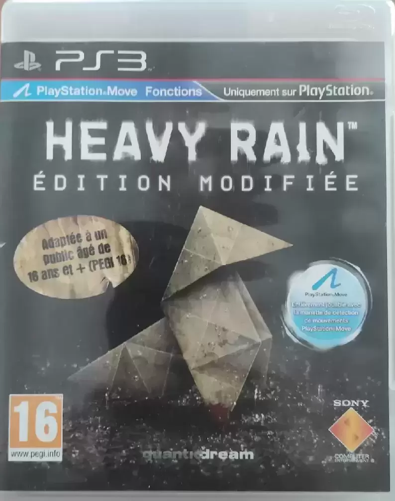 PS3 Games - Heavy rain : Édition modifiée