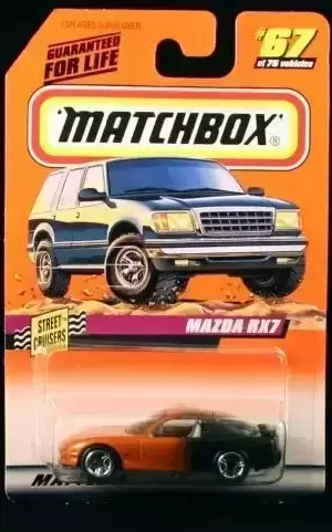 Matchbox - MAZDA RX7 - Orange / Black - Street Cruisers