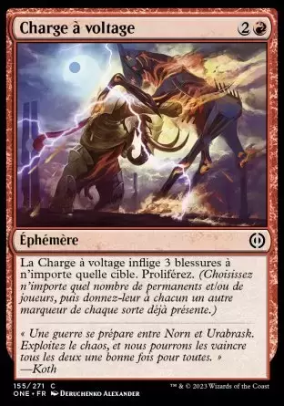 Tous Phyrexians - Charge à voltage