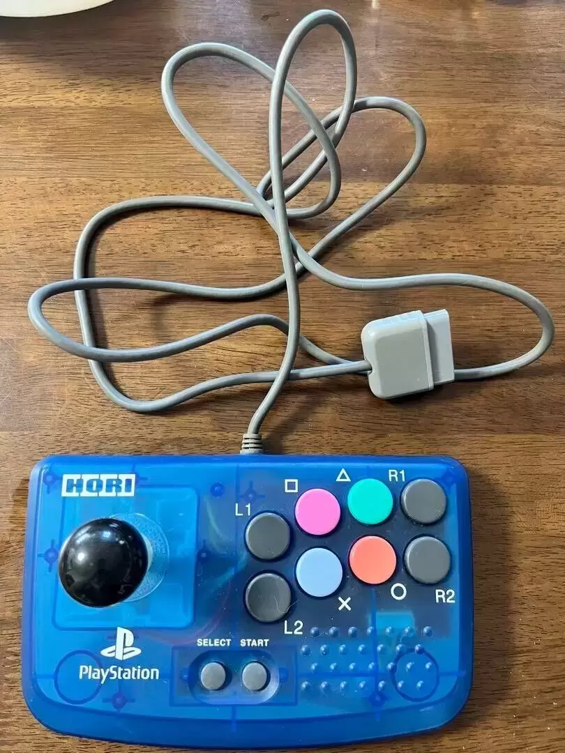 Arcade Stick - HORI Compact Joystick (Clear Blue)