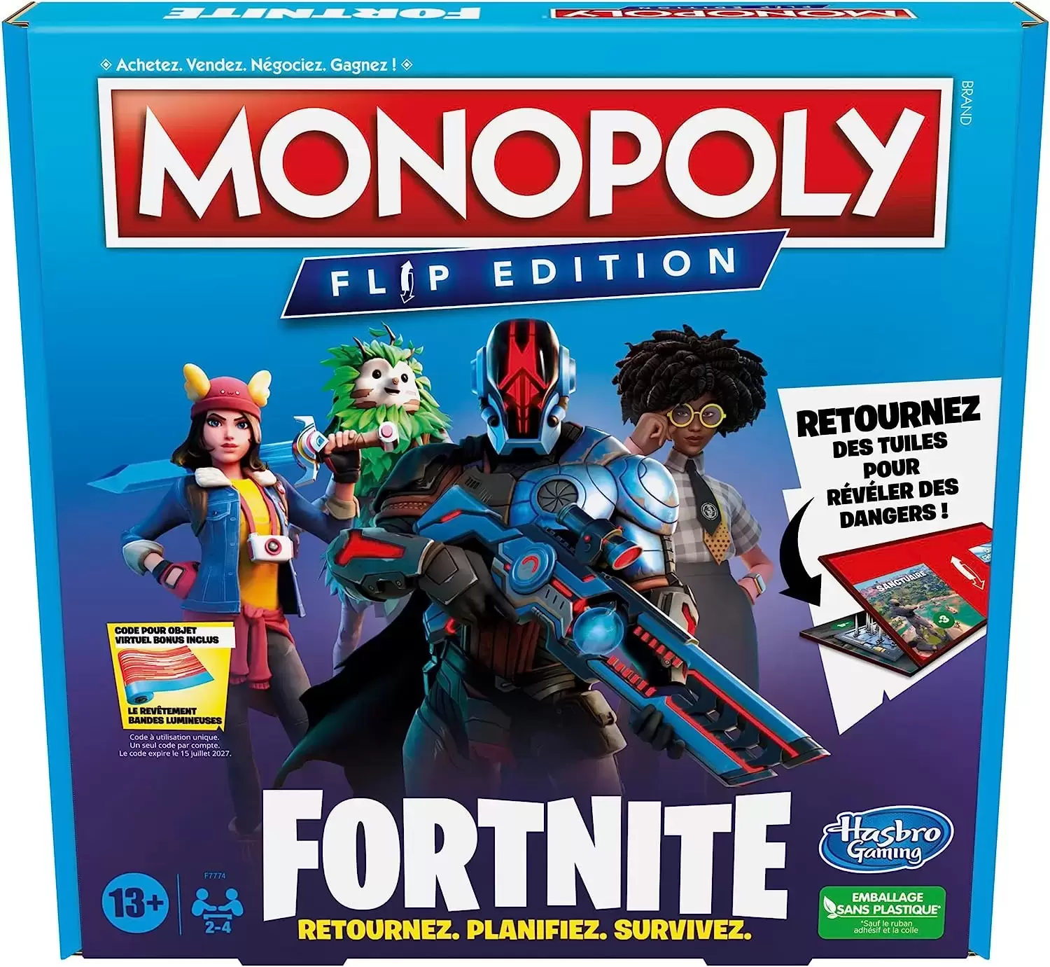 Monopoly Jeux vidéo - Monopoly Fortnite : Flip Edition
