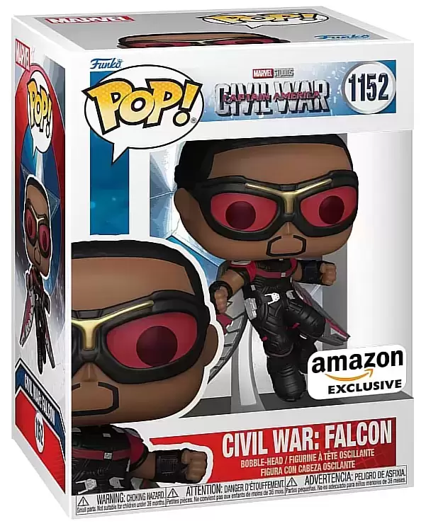 POP! MARVEL - Civil War Captain America - Civil War Falcon